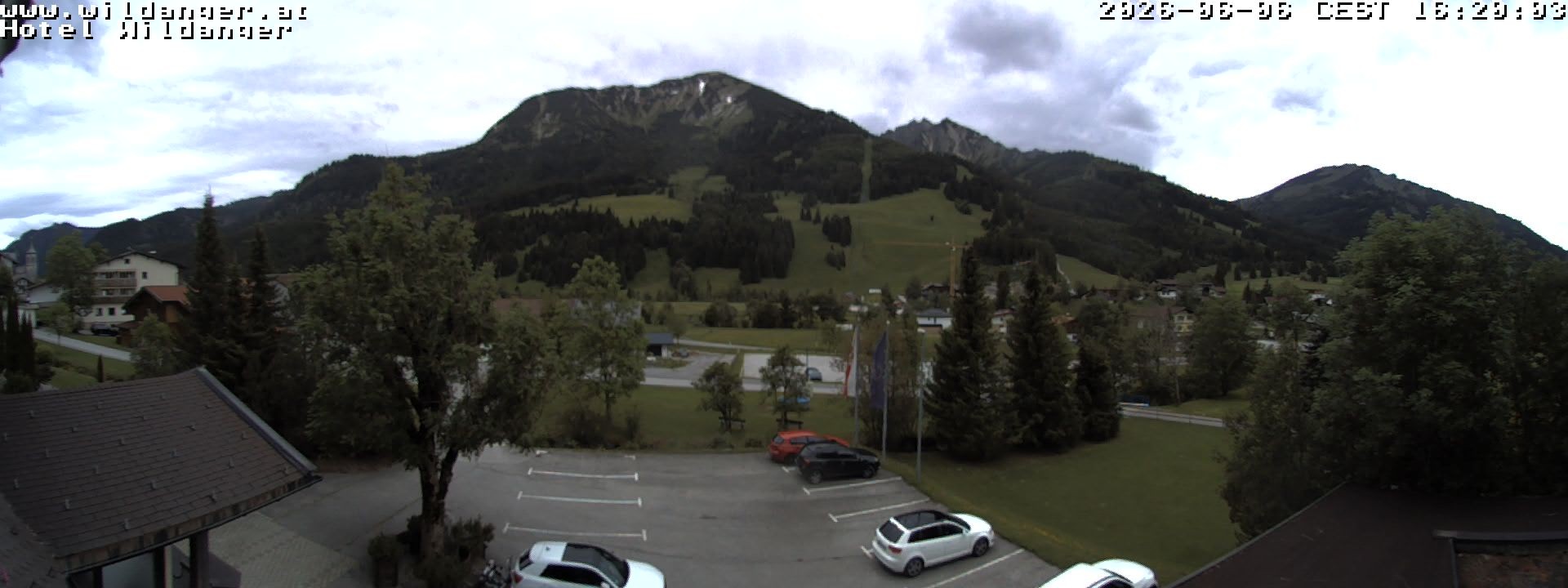 Archiv Foto Webcam Hotel Wildanger - Zöblen