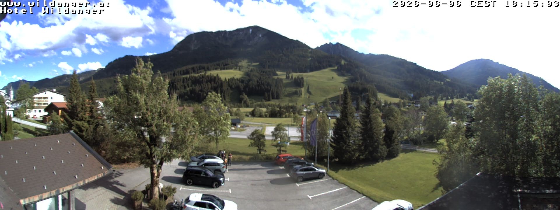 Archiv Foto Webcam Hotel Wildanger - Zöblen
