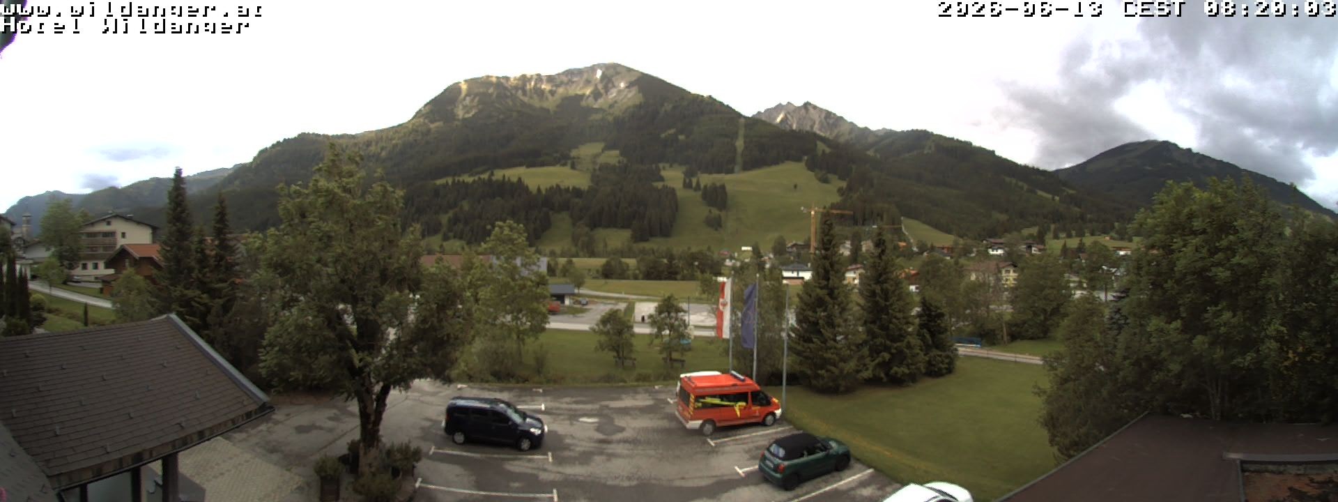 Archiv Foto Webcam Hotel Wildanger - Zöblen