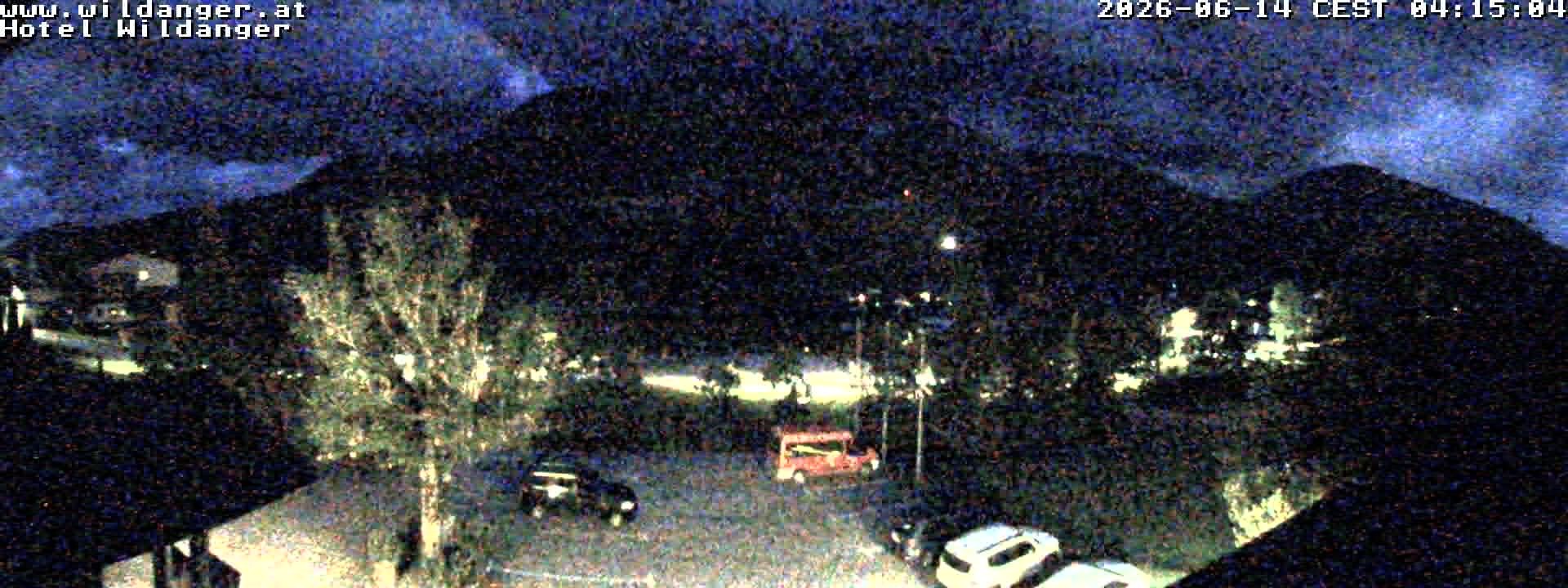 Archived image Webcam Hotel Wildanger - Zöblen
