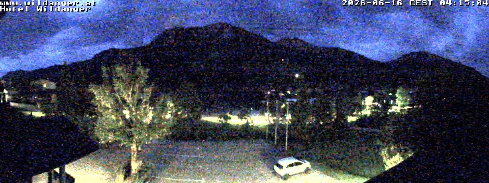Archiv Foto Webcam Hotel Wildanger - Zöblen
