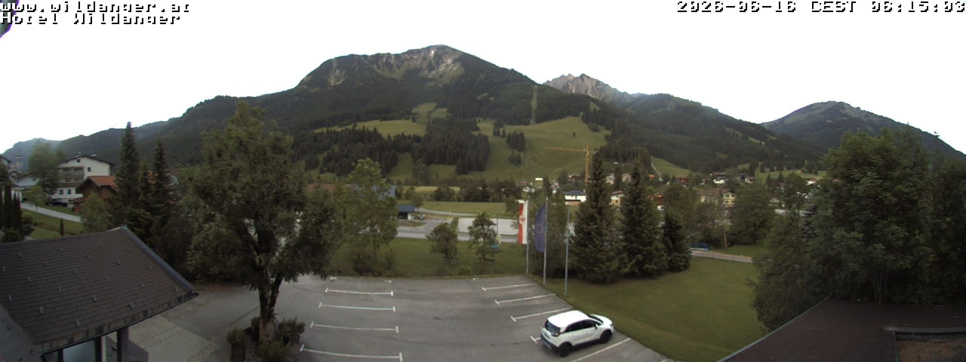 Archiv Foto Webcam Hotel Wildanger - Zöblen