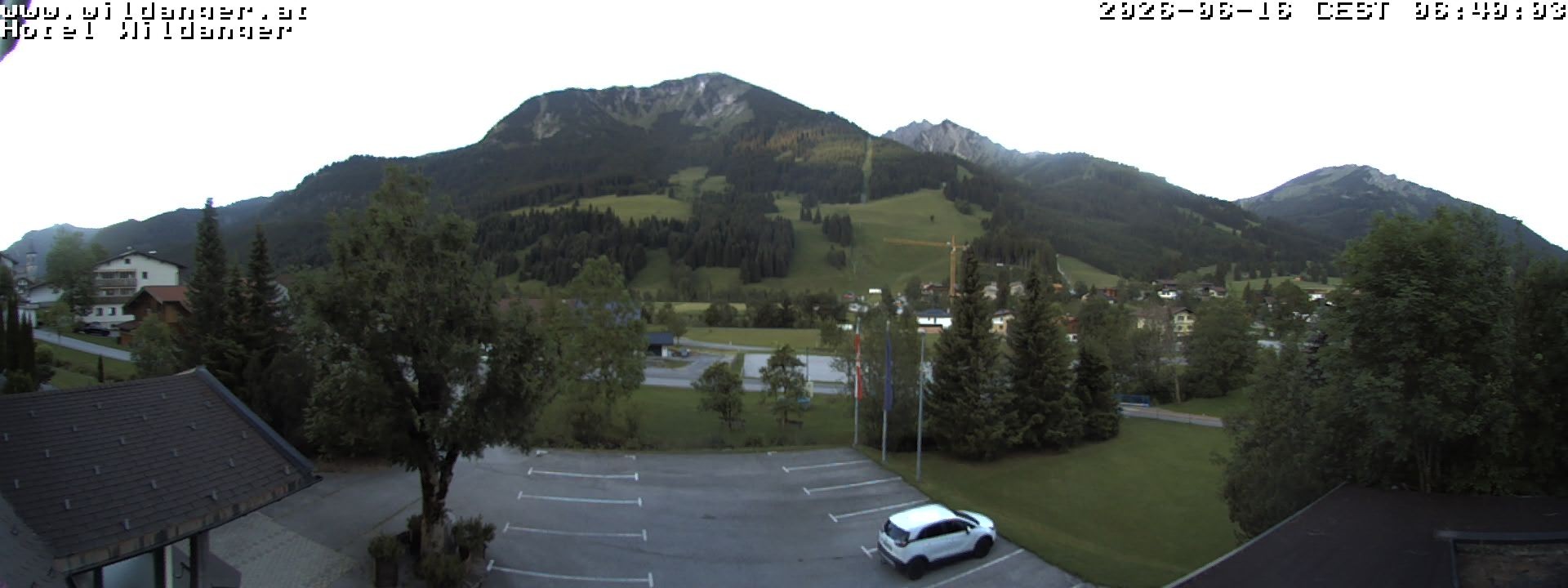 Archiv Foto Webcam Hotel Wildanger - Zöblen