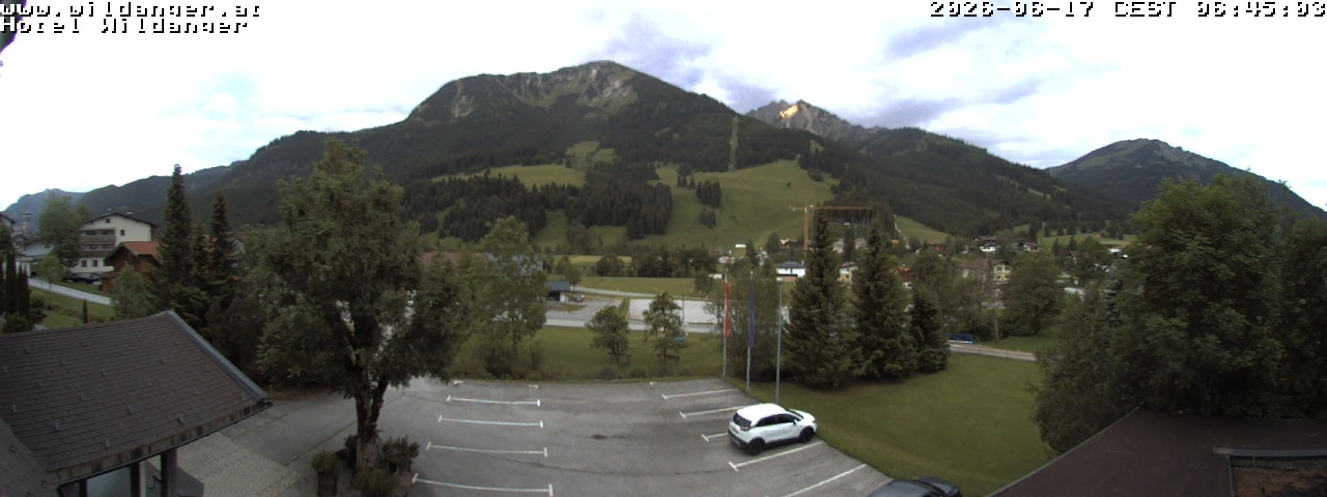 Archiv Foto Webcam Hotel Wildanger - Zöblen