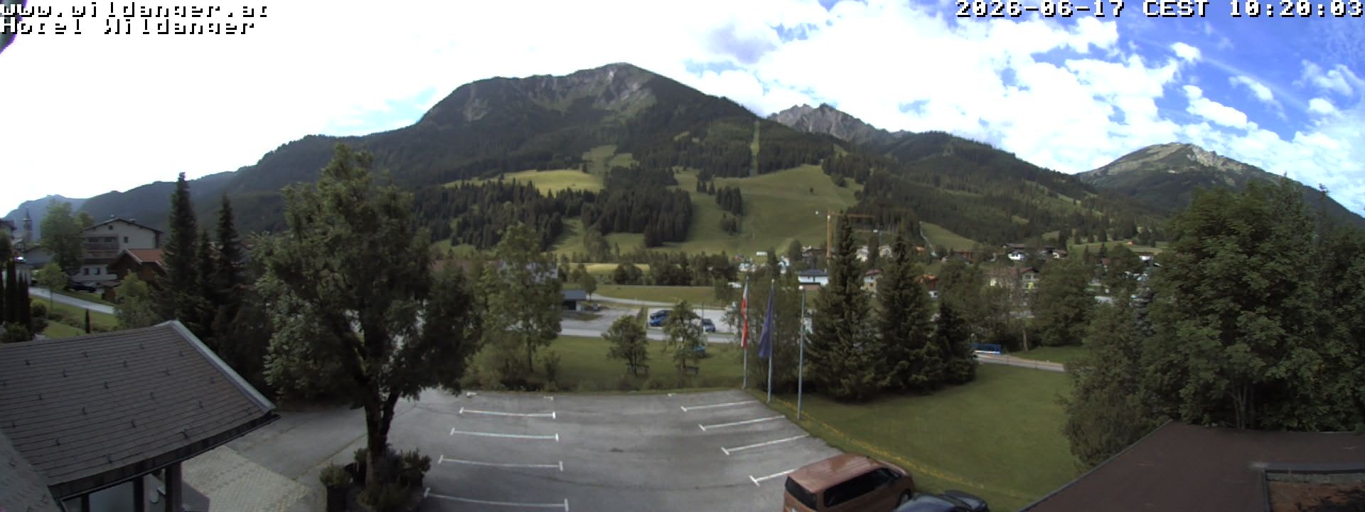 Archiv Foto Webcam Hotel Wildanger - Zöblen
