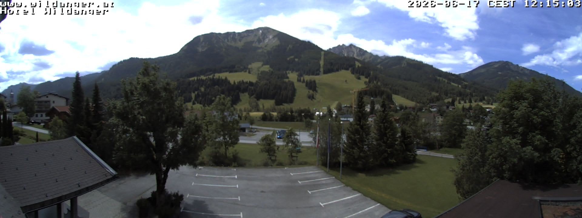Archiv Foto Webcam Hotel Wildanger - Zöblen