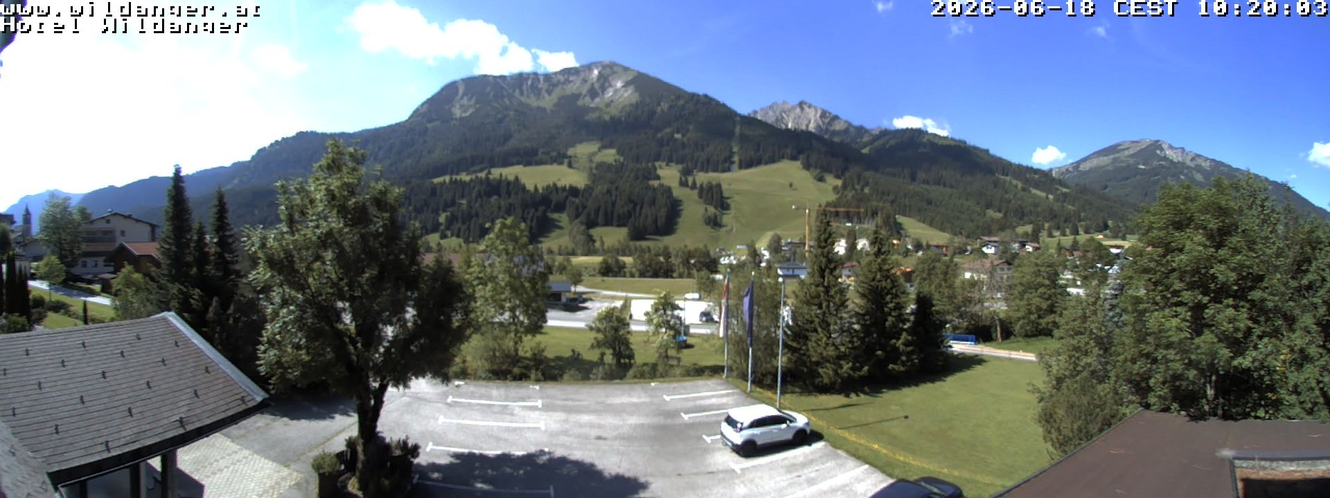 Archiv Foto Webcam Hotel Wildanger - Zöblen