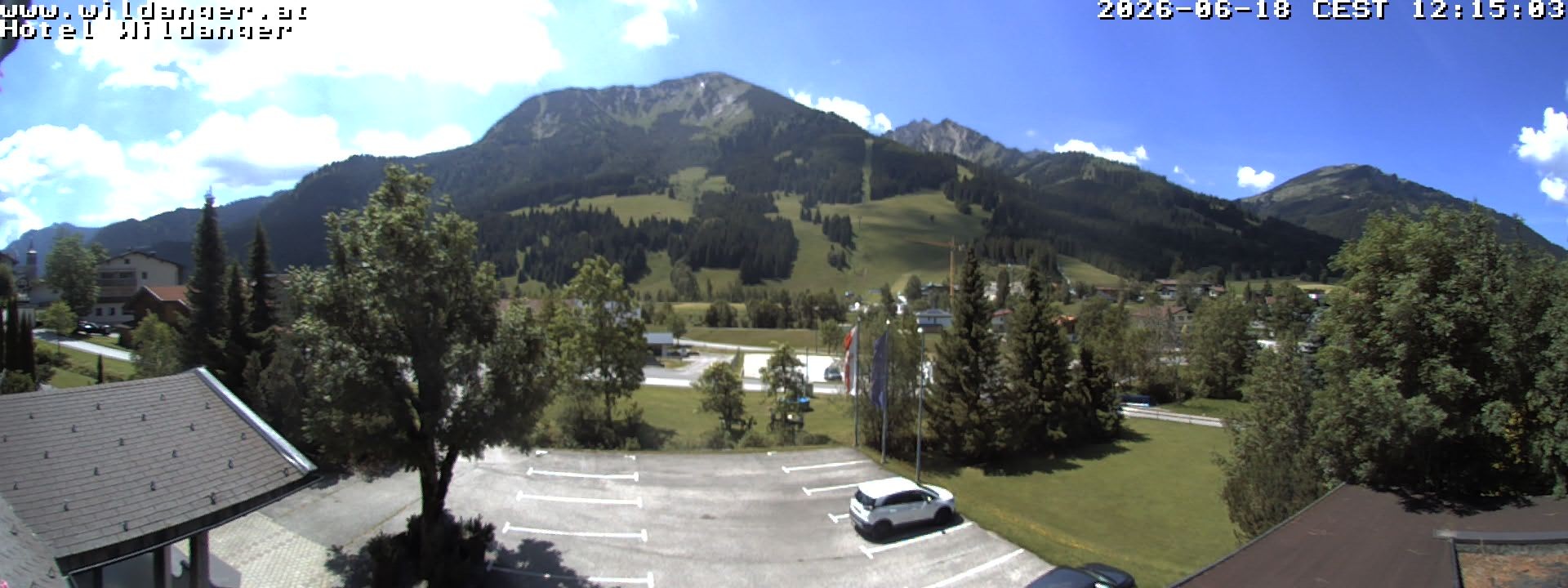 Archiv Foto Webcam Hotel Wildanger - Zöblen