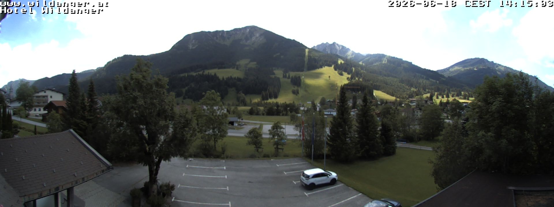 Archiv Foto Webcam Hotel Wildanger - Zöblen
