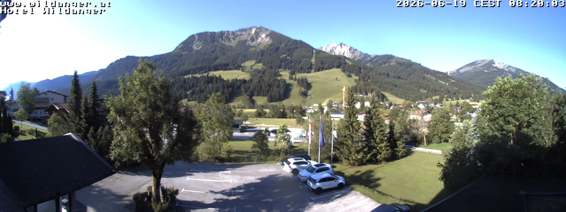Archiv Foto Webcam Hotel Wildanger - Zöblen
