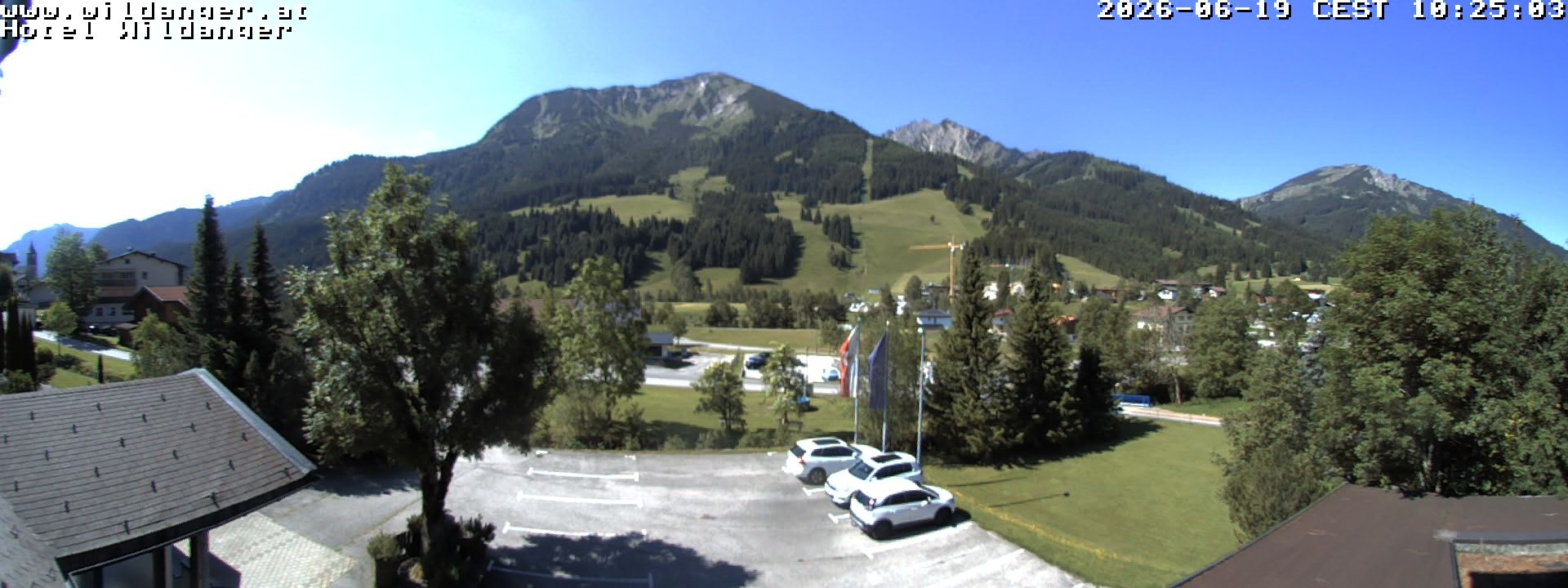 Archiv Foto Webcam Hotel Wildanger - Zöblen