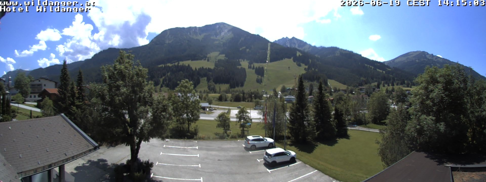 Archiv Foto Webcam Hotel Wildanger - Zöblen