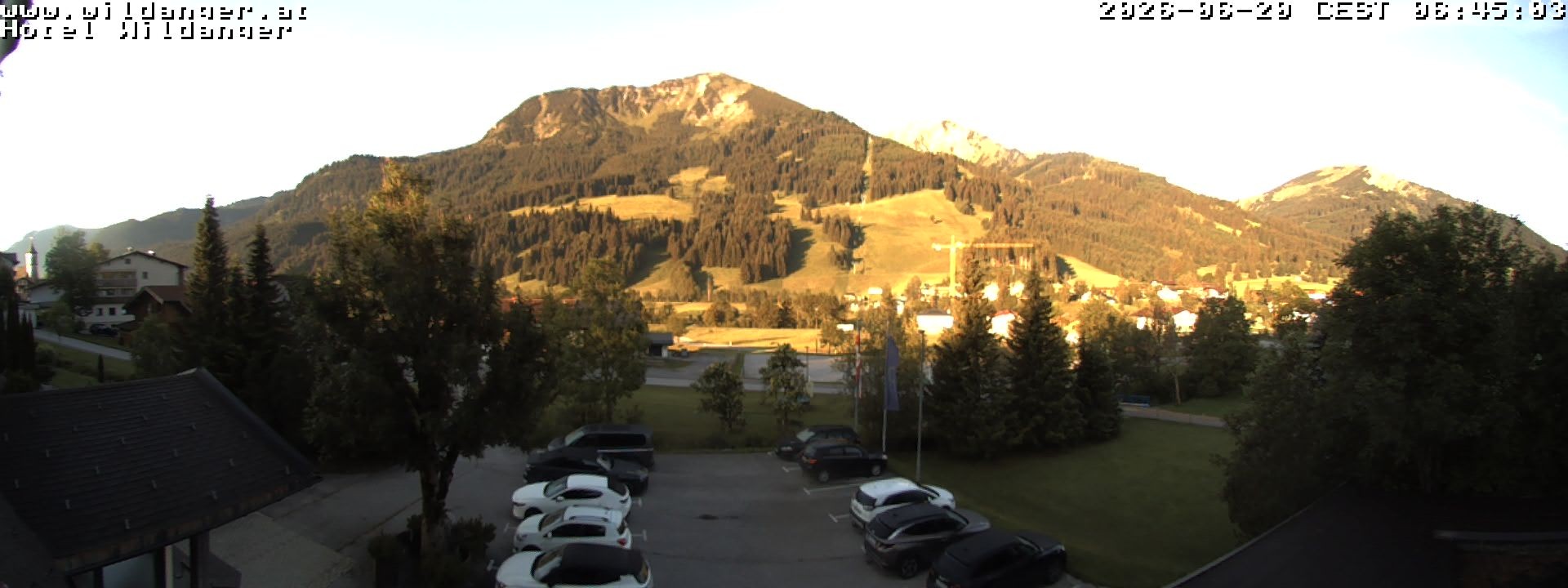 Archiv Foto Webcam Hotel Wildanger - Zöblen