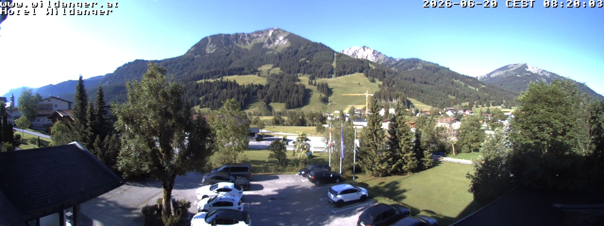 Archiv Foto Webcam Hotel Wildanger - Zöblen