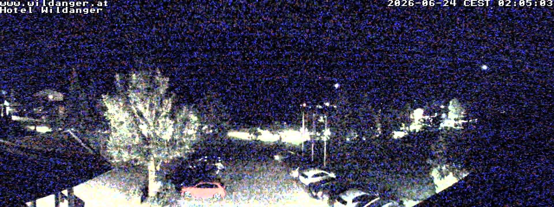 Archived image Webcam Hotel Wildanger - Zöblen