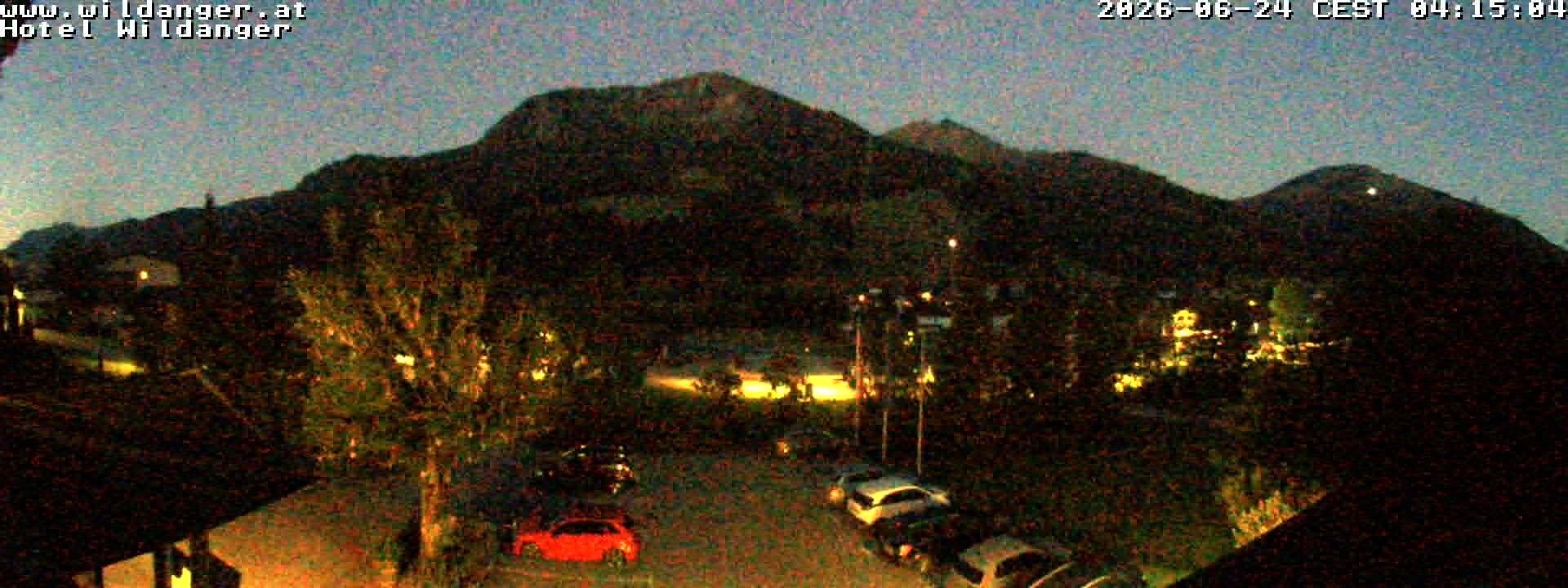 Archived image Webcam Hotel Wildanger - Zöblen