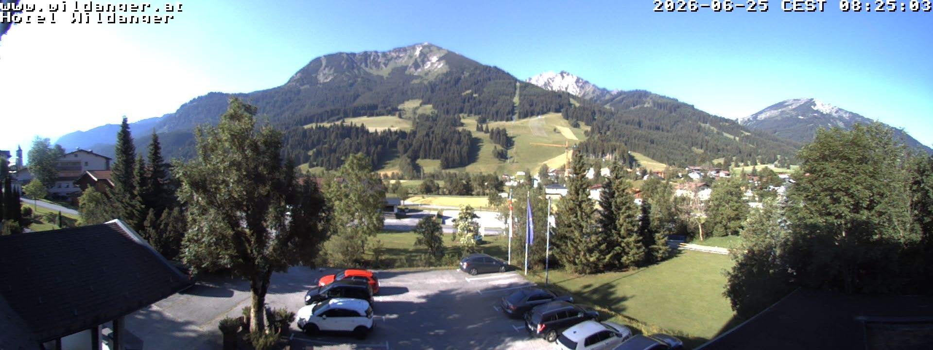 Archiv Foto Webcam Hotel Wildanger - Zöblen