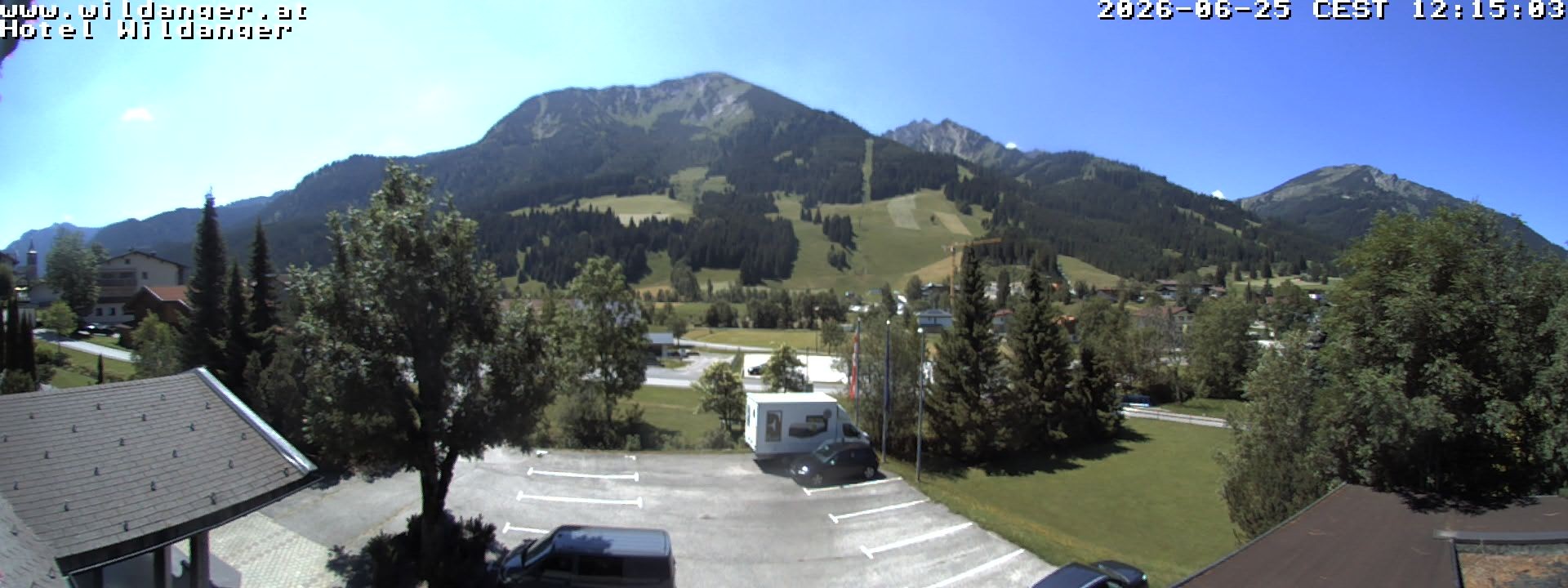 Archiv Foto Webcam Hotel Wildanger - Zöblen