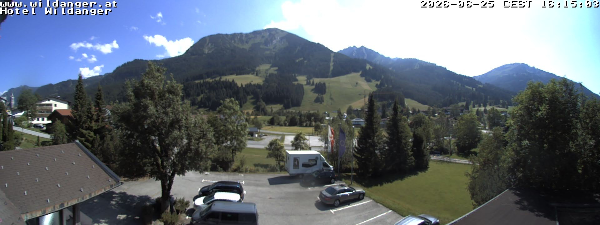 Archiv Foto Webcam Hotel Wildanger - Zöblen