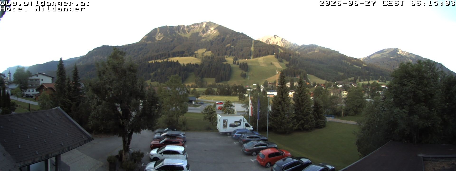 Archiv Foto Webcam Hotel Wildanger - Zöblen