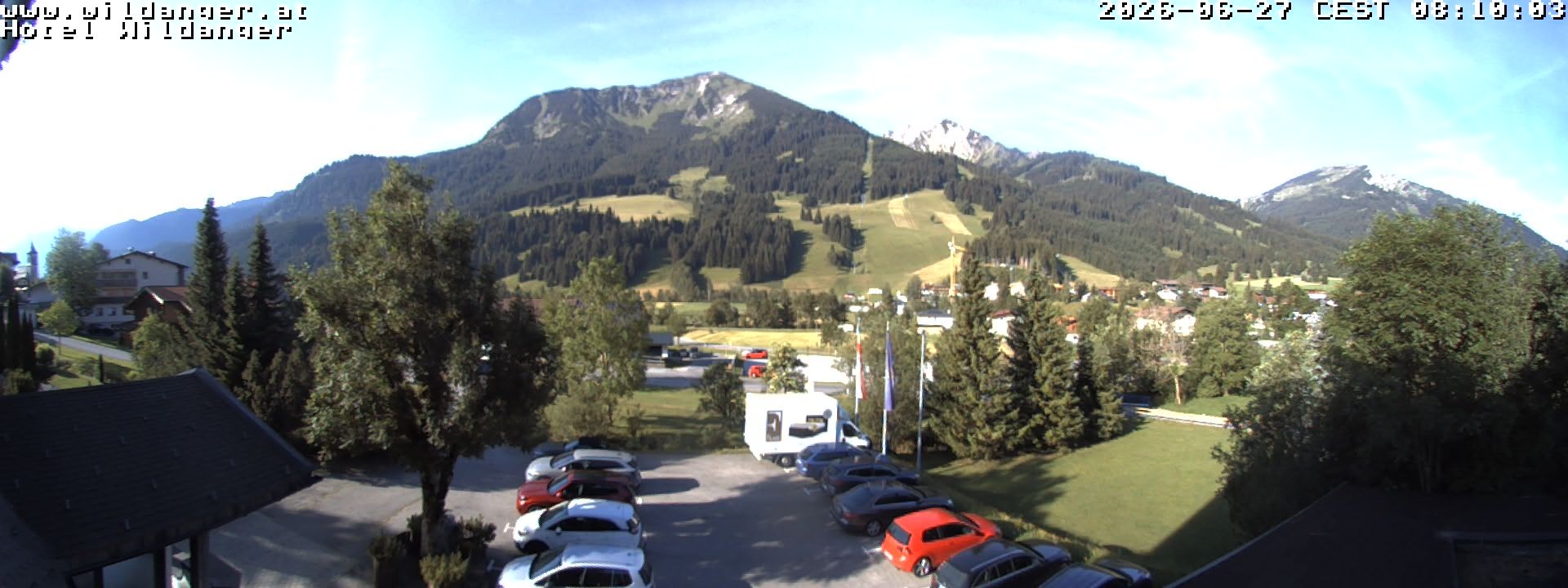Archiv Foto Webcam Hotel Wildanger - Zöblen