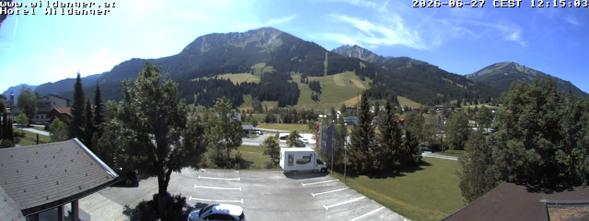 Archiv Foto Webcam Hotel Wildanger - Zöblen