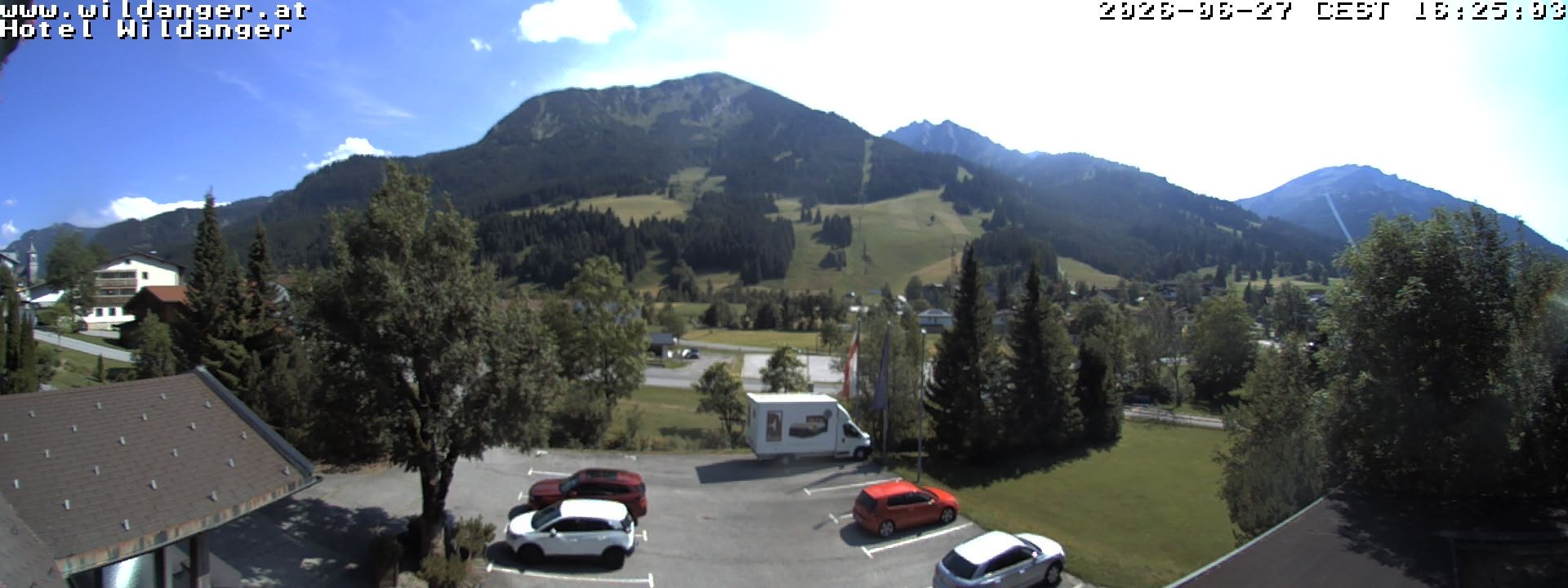 Archiv Foto Webcam Hotel Wildanger - Zöblen