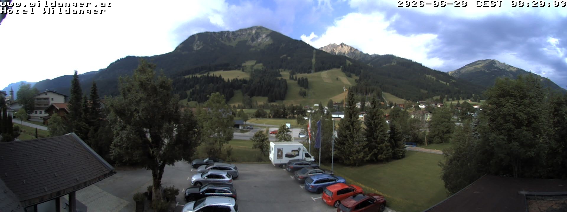Archiv Foto Webcam Hotel Wildanger - Zöblen