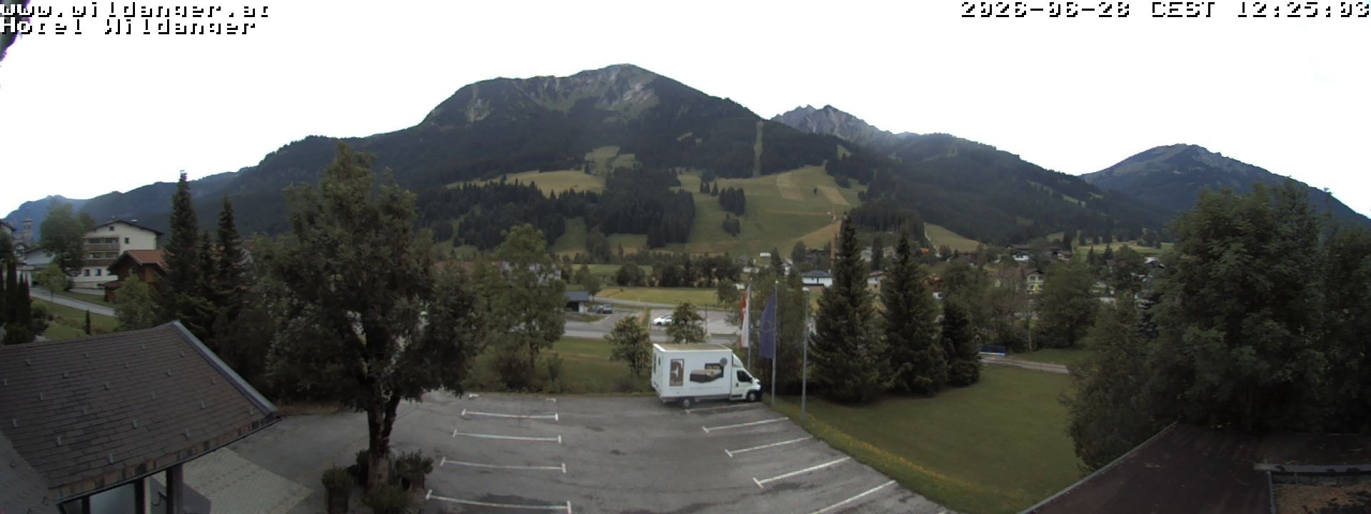 Archiv Foto Webcam Hotel Wildanger - Zöblen