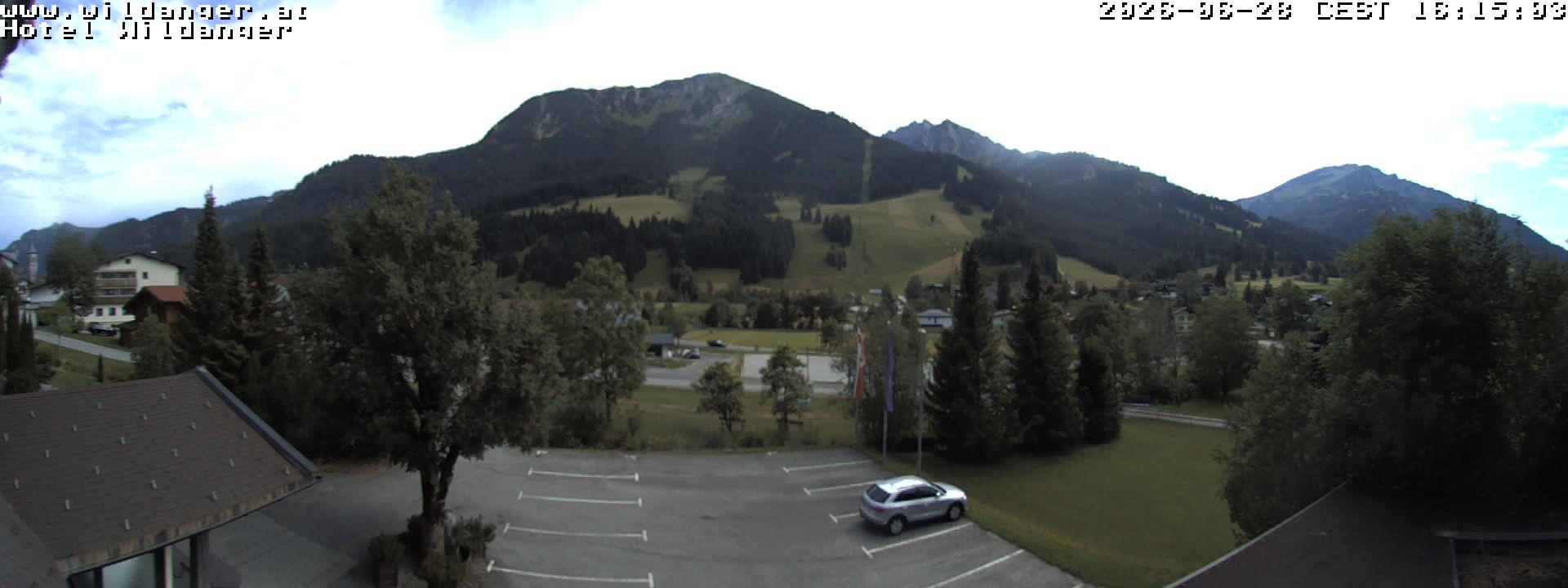 Archiv Foto Webcam Hotel Wildanger - Zöblen