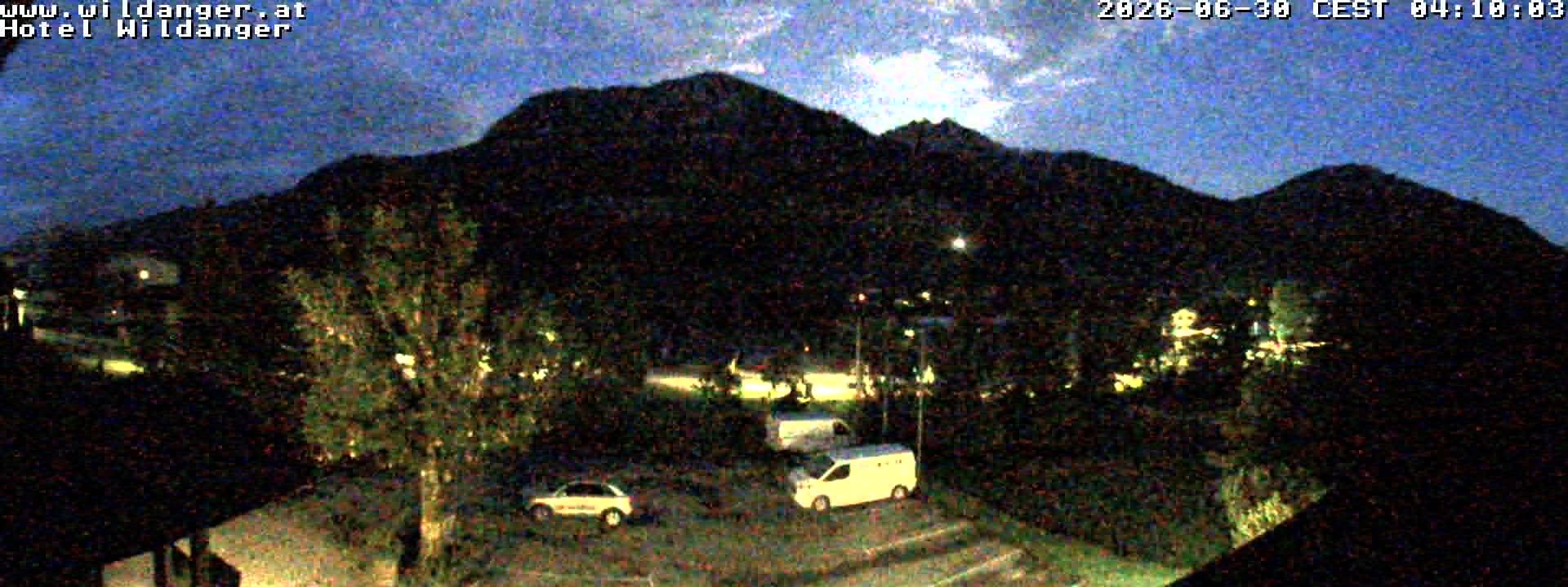 Archiv Foto Webcam Hotel Wildanger - Zöblen