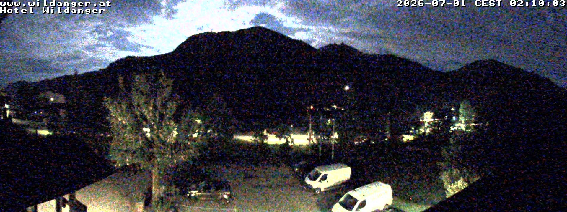 Archiv Foto Webcam Hotel Wildanger - Zöblen