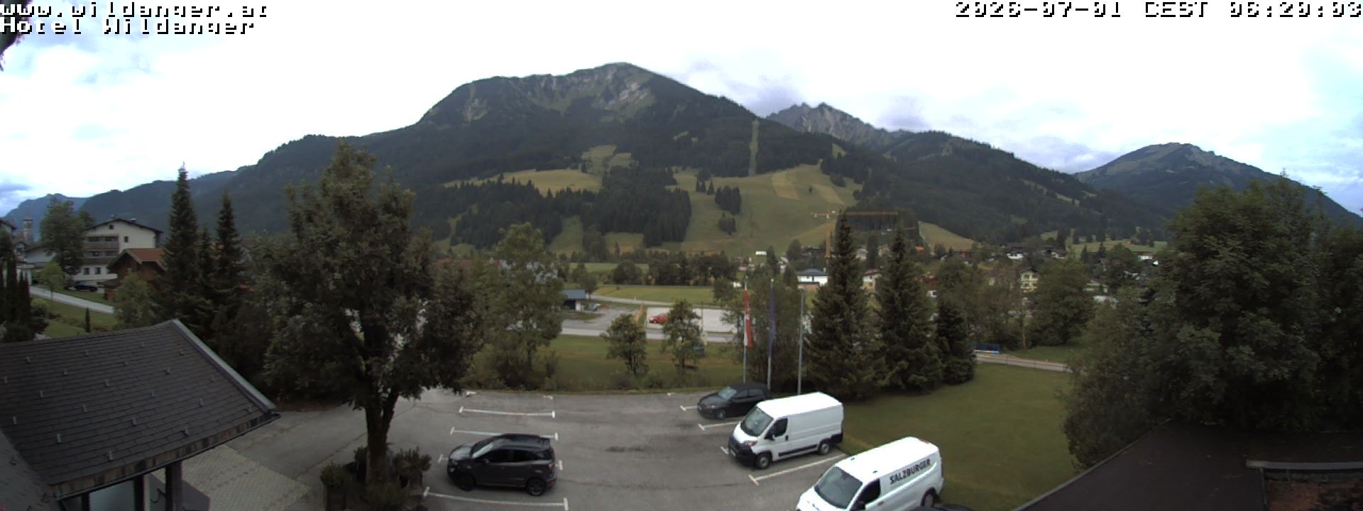 Archiv Foto Webcam Hotel Wildanger - Zöblen