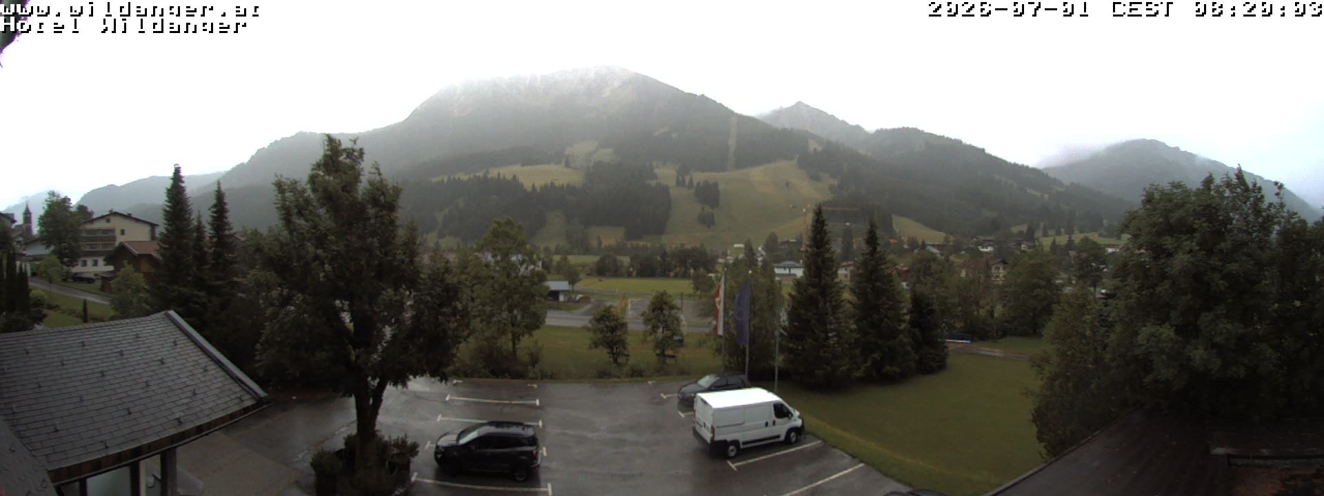 Archiv Foto Webcam Hotel Wildanger - Zöblen