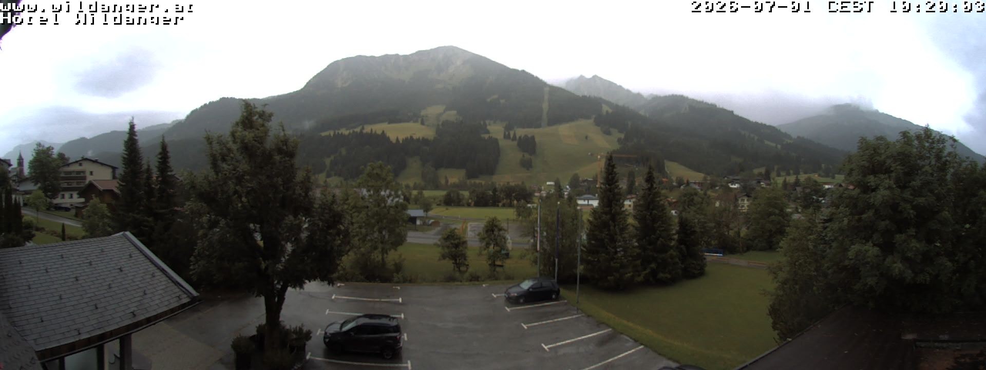 Archiv Foto Webcam Hotel Wildanger - Zöblen
