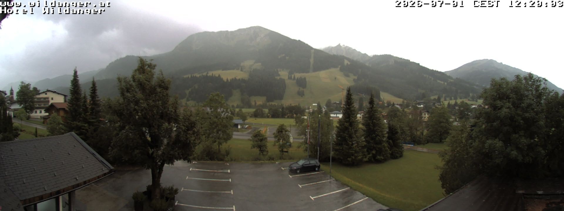 Archiv Foto Webcam Hotel Wildanger - Zöblen