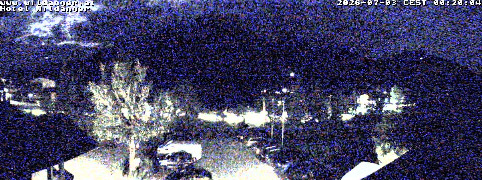 Archived image Webcam Hotel Wildanger - Zöblen