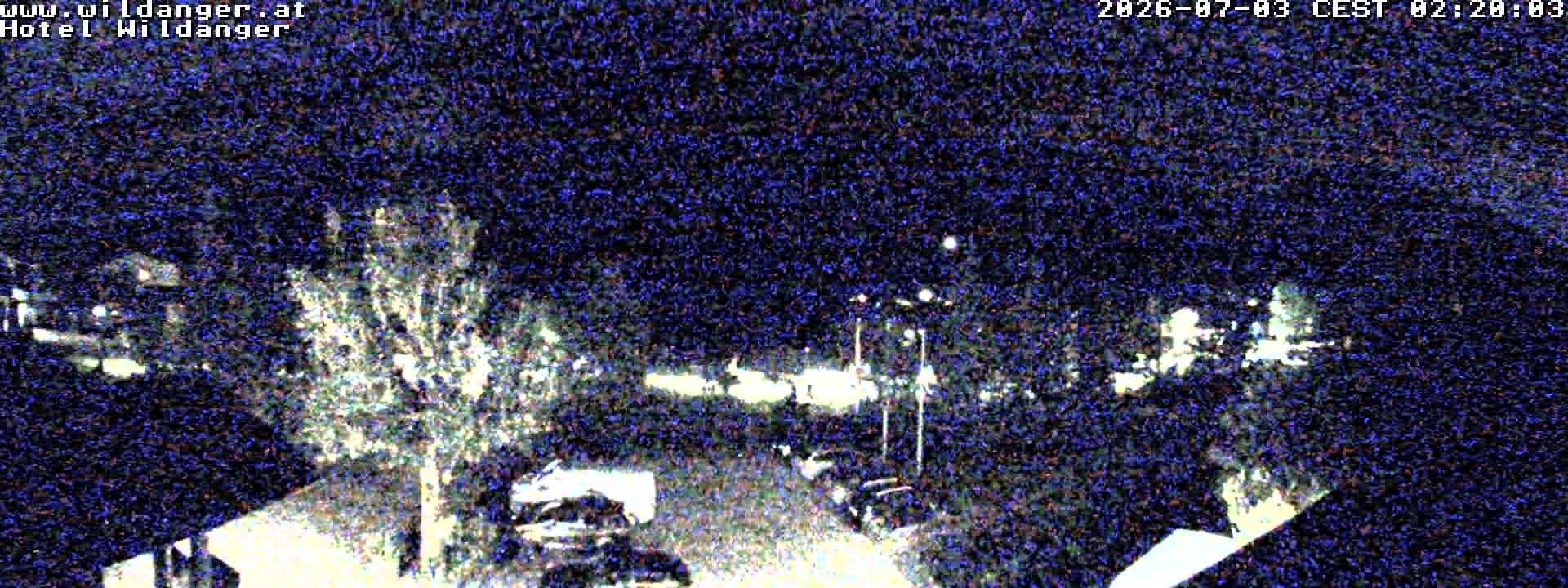 Archived image Webcam Hotel Wildanger - Zöblen