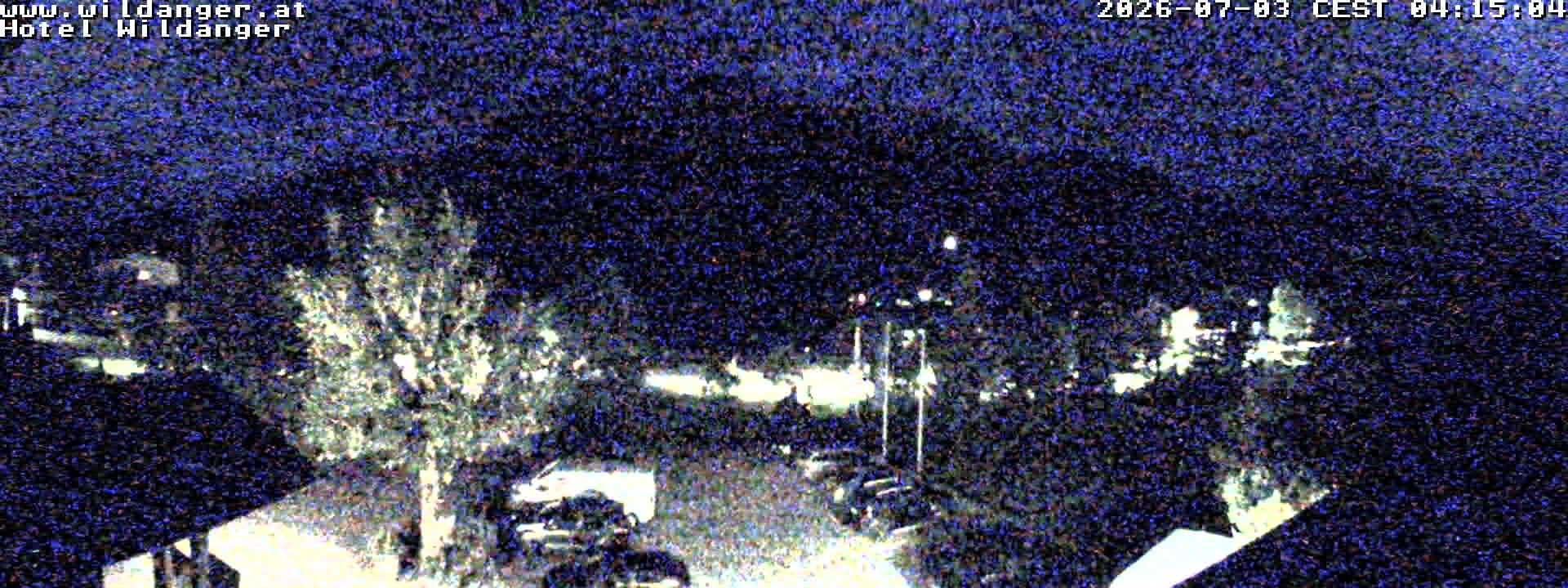 Archived image Webcam Hotel Wildanger - Zöblen