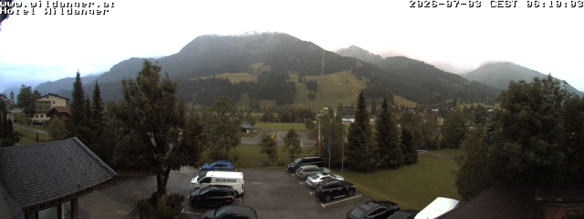 Archived image Webcam Hotel Wildanger - Zöblen