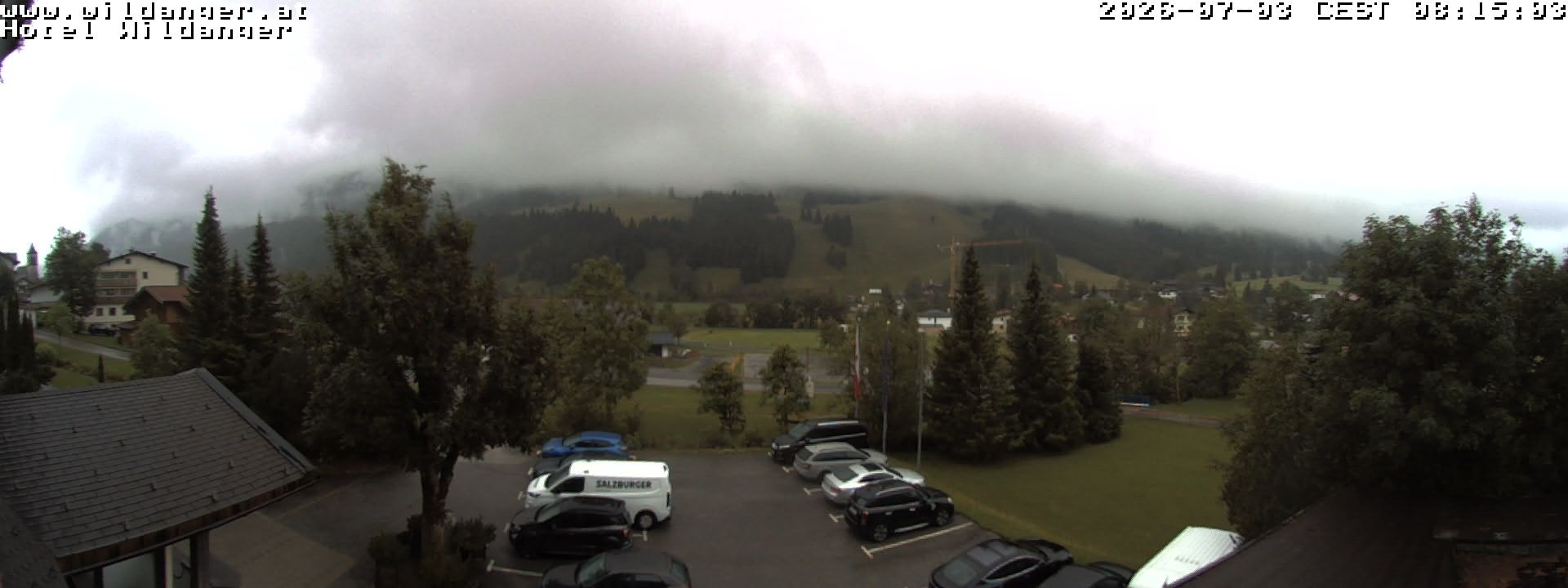 Archived image Webcam Hotel Wildanger - Zöblen