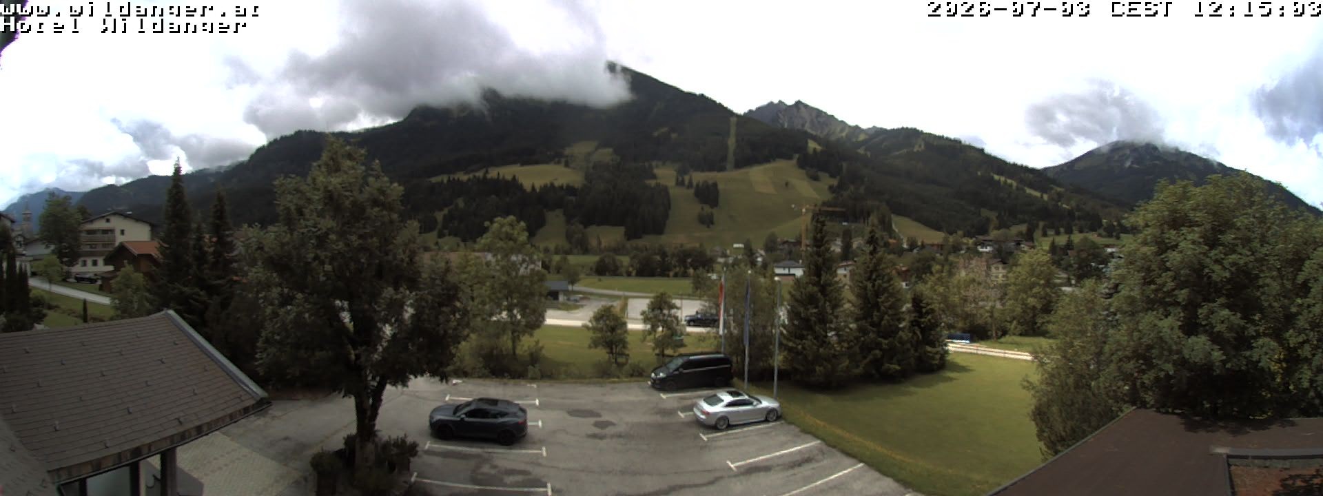 Archiv Foto Webcam Hotel Wildanger - Zöblen