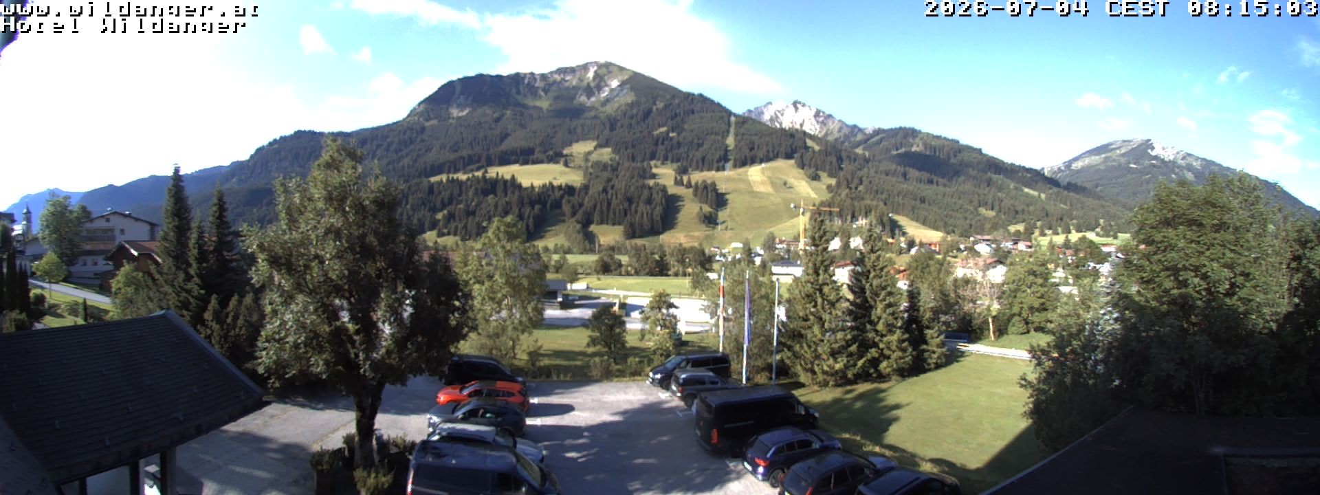 Archiv Foto Webcam Hotel Wildanger - Zöblen