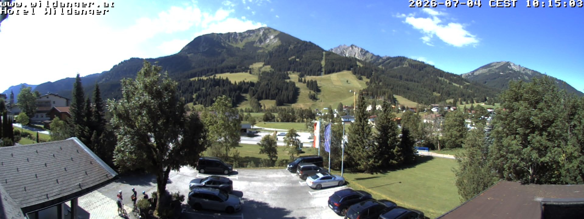 Archiv Foto Webcam Hotel Wildanger - Zöblen