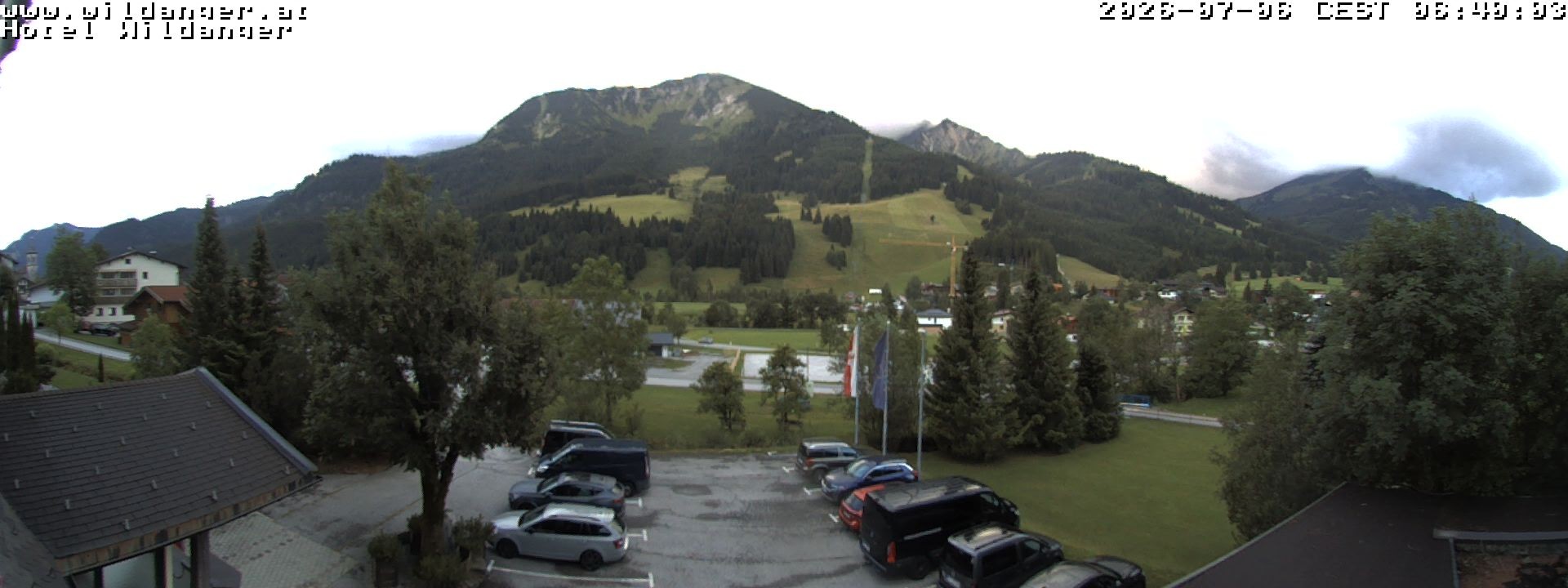 Archiv Foto Webcam Hotel Wildanger - Zöblen