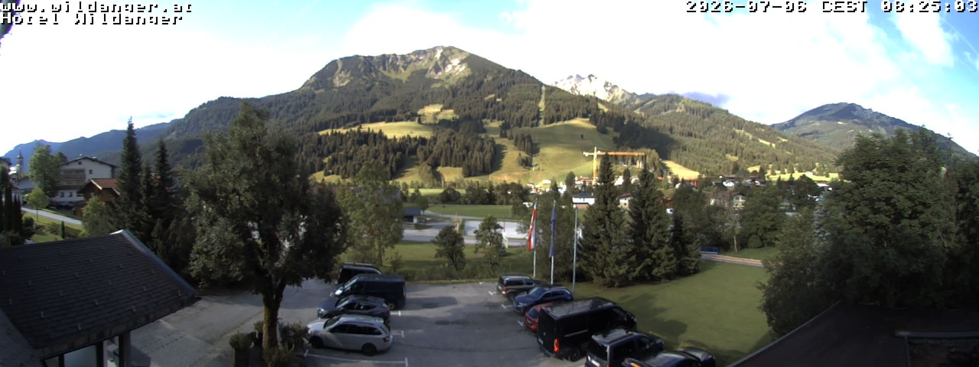Archiv Foto Webcam Hotel Wildanger - Zöblen