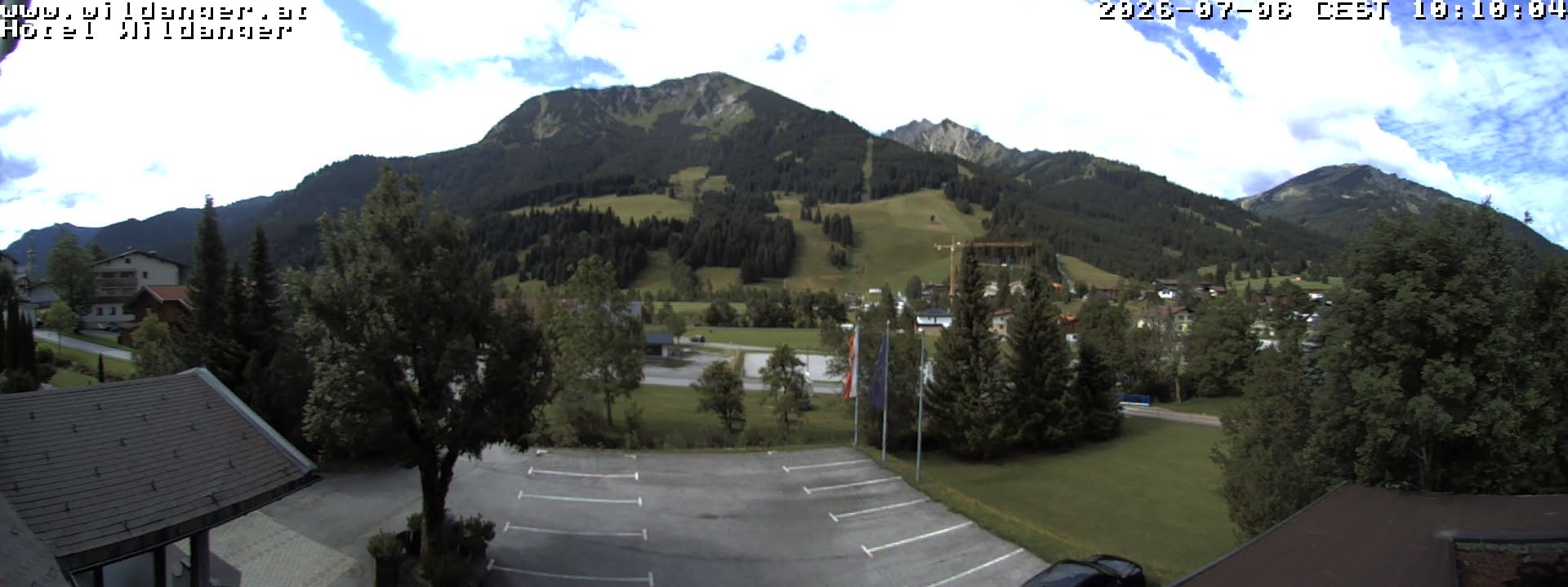 Archiv Foto Webcam Hotel Wildanger - Zöblen