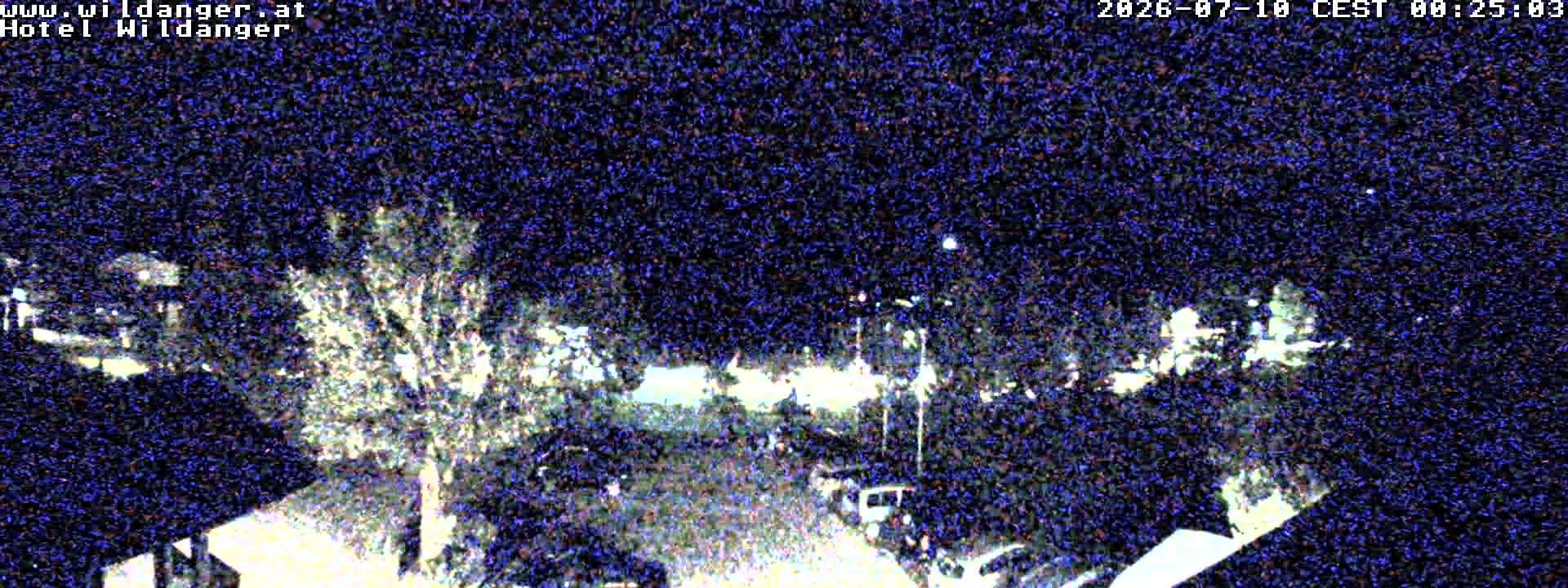 Archived image Webcam Hotel Wildanger - Zöblen