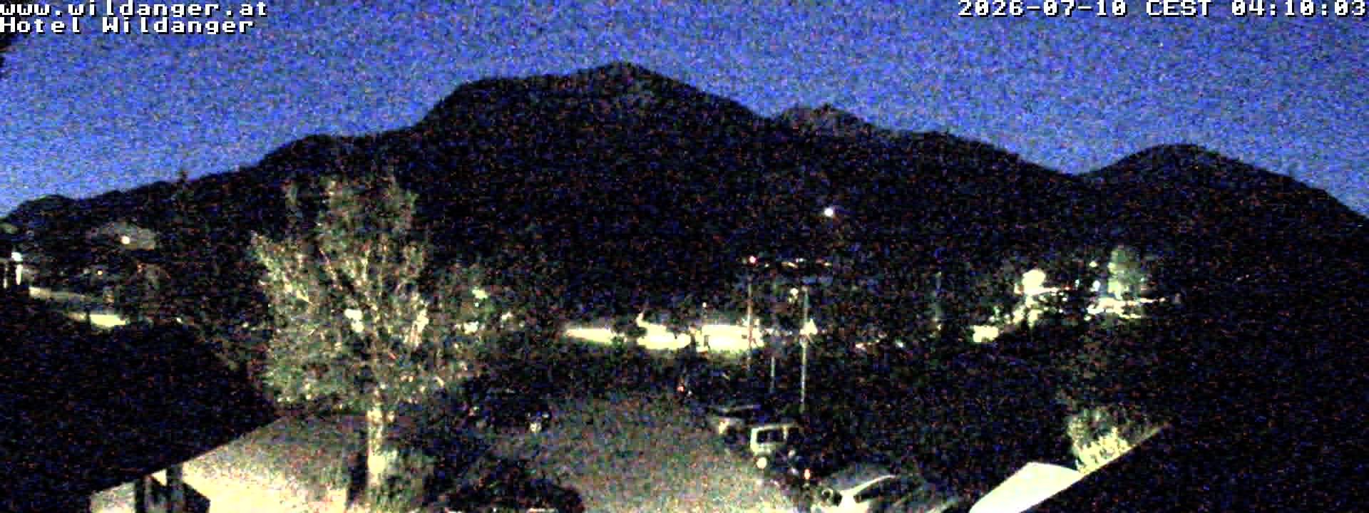 Archived image Webcam Hotel Wildanger - Zöblen