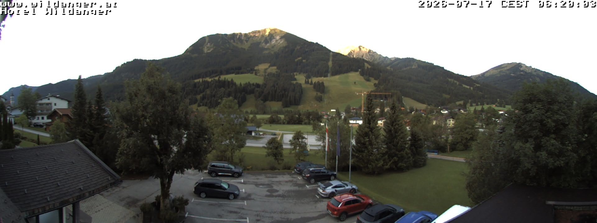 Archiv Foto Webcam Hotel Wildanger - Zöblen